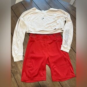 Gymshark Outfit lot shorts and top